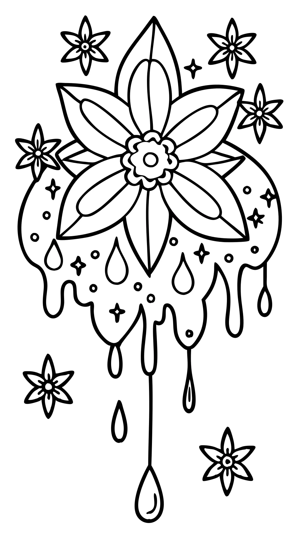 drippy coloring pages